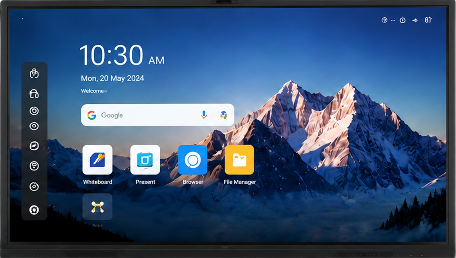 75 inch display